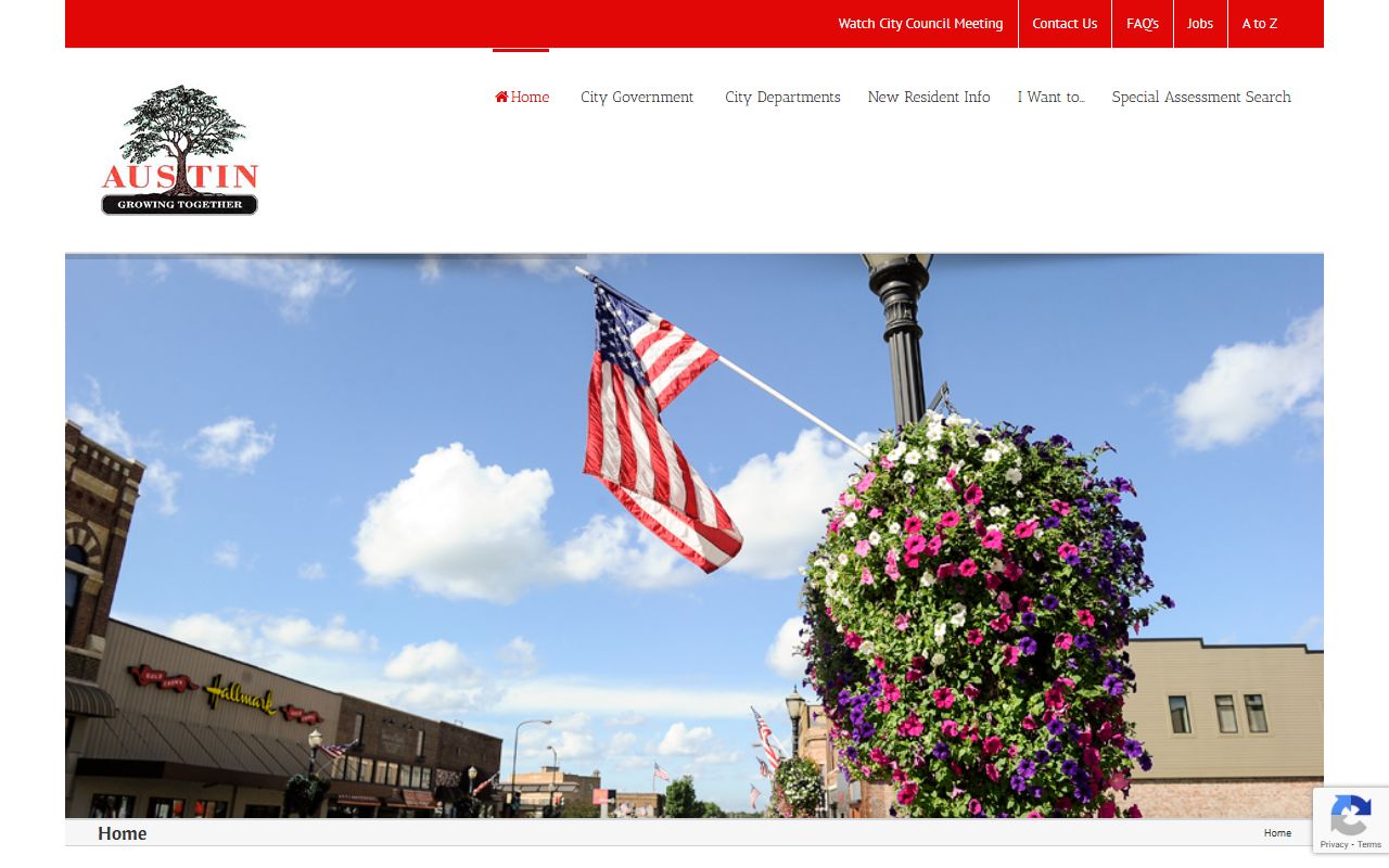 Austin city contact phone directory page