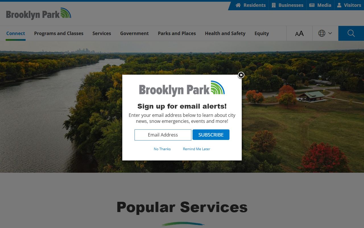 Brooklyn Park city contact phone directory