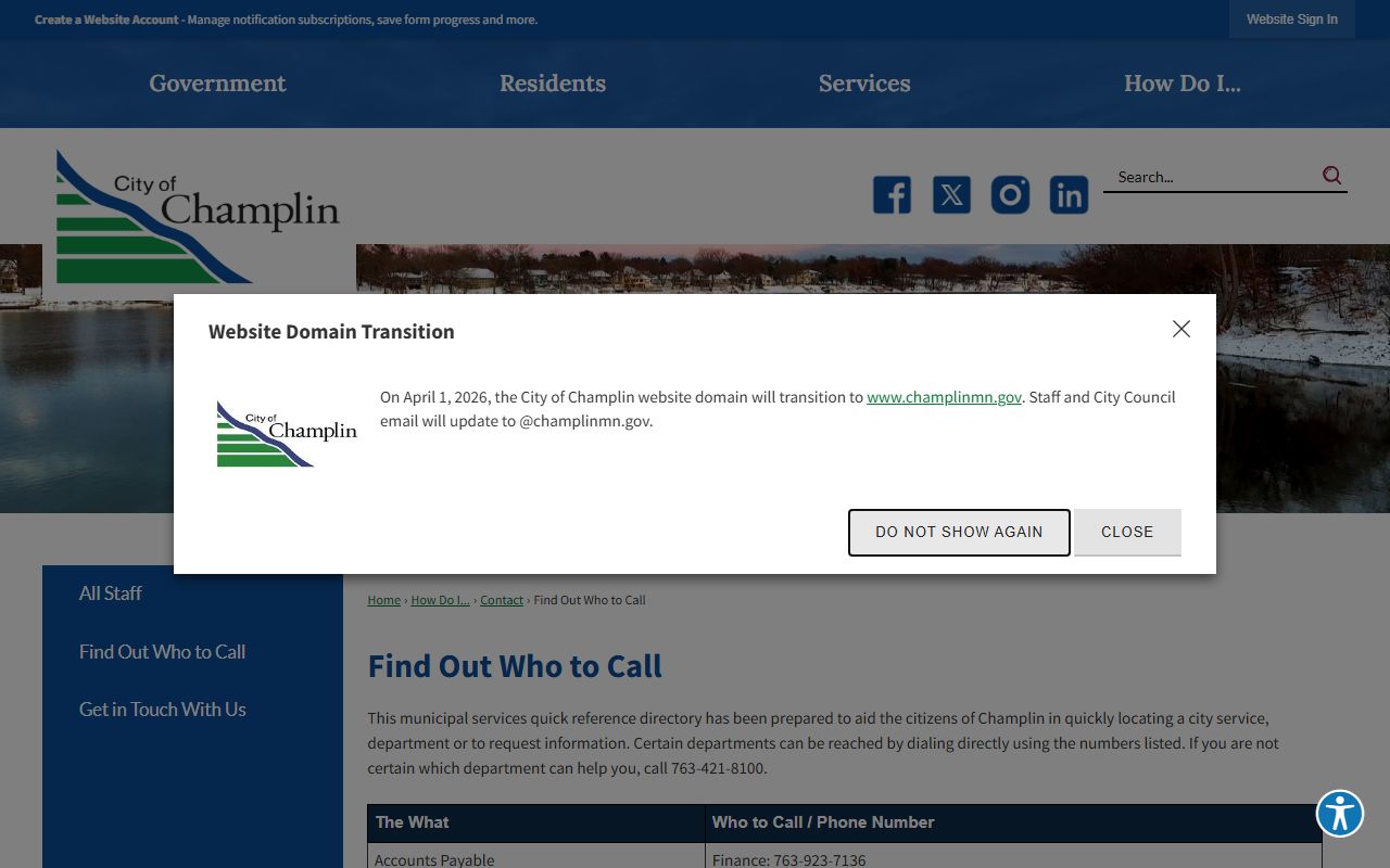 Champlin phone directory who to call guide