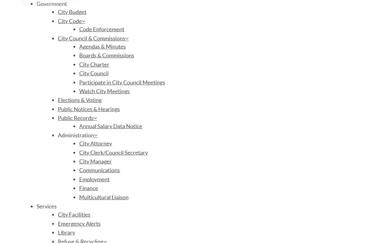 Columbia Heights phone directory staff directory page