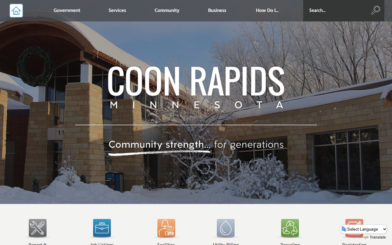 Coon Rapids phone directory city and police contact page