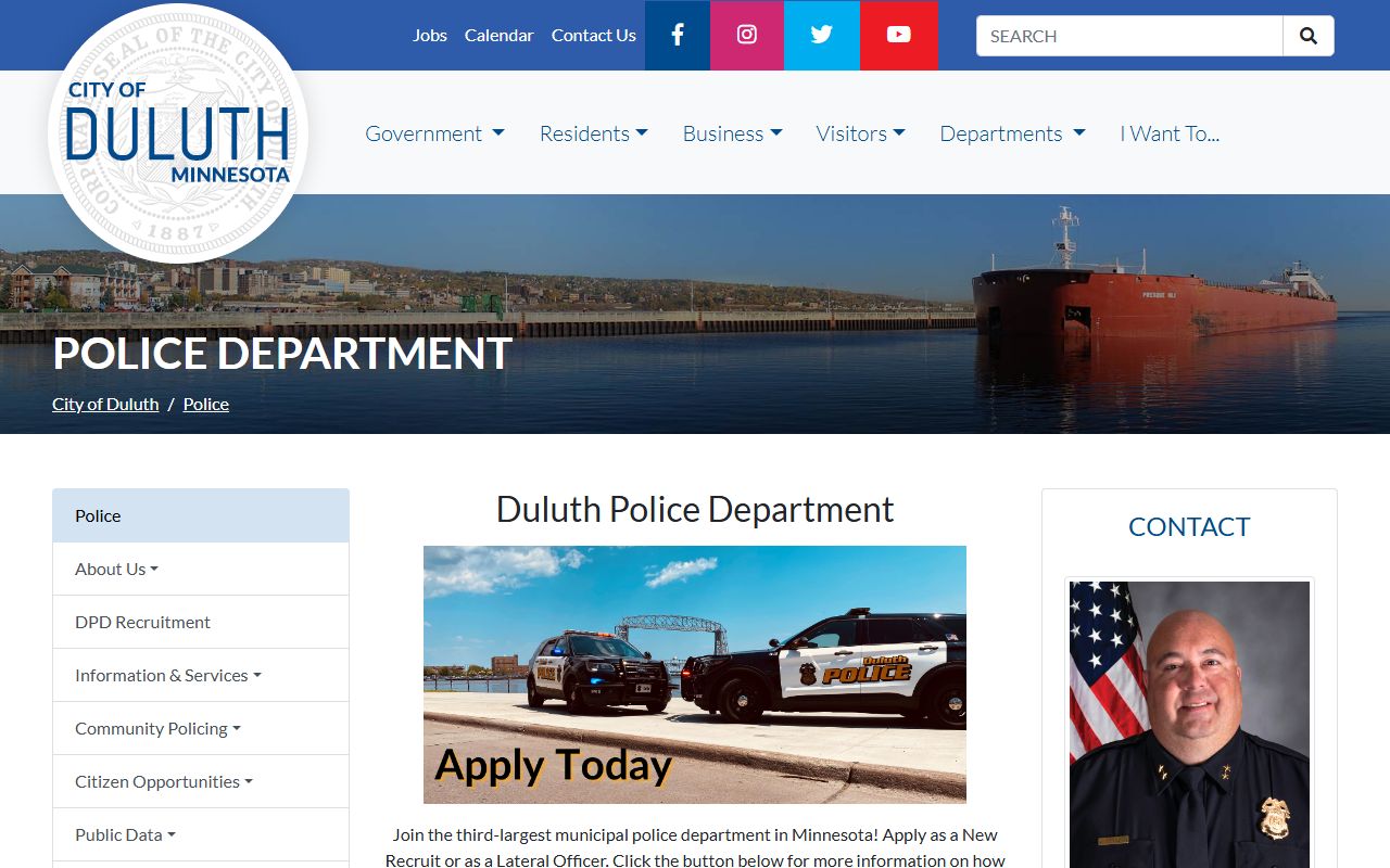 Duluth Police Department phone directory