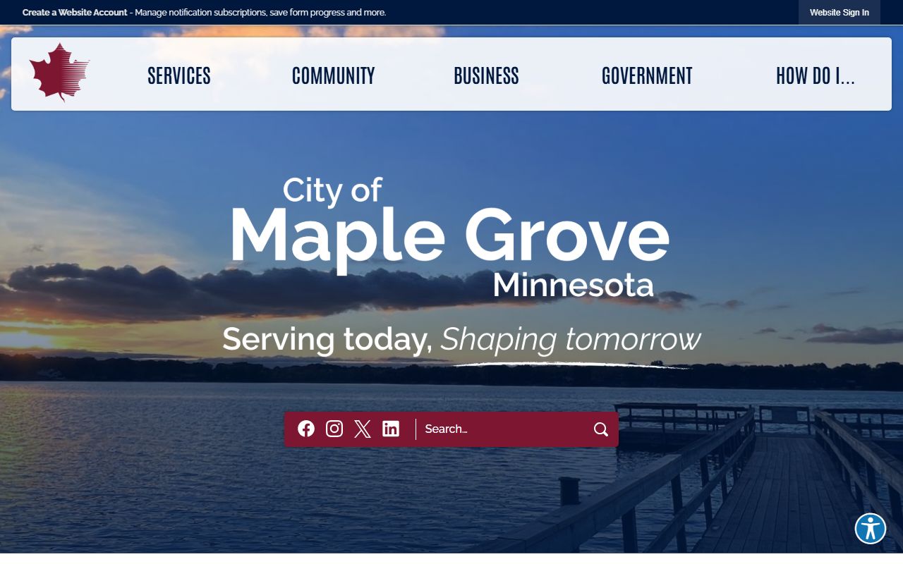 Maple Grove city contact phone directory