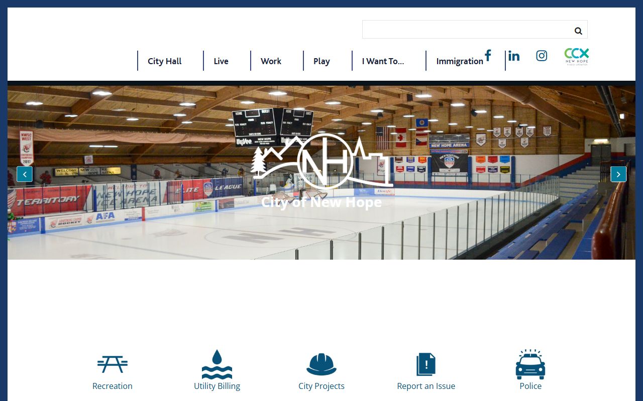 New Hope phone directory city contact page