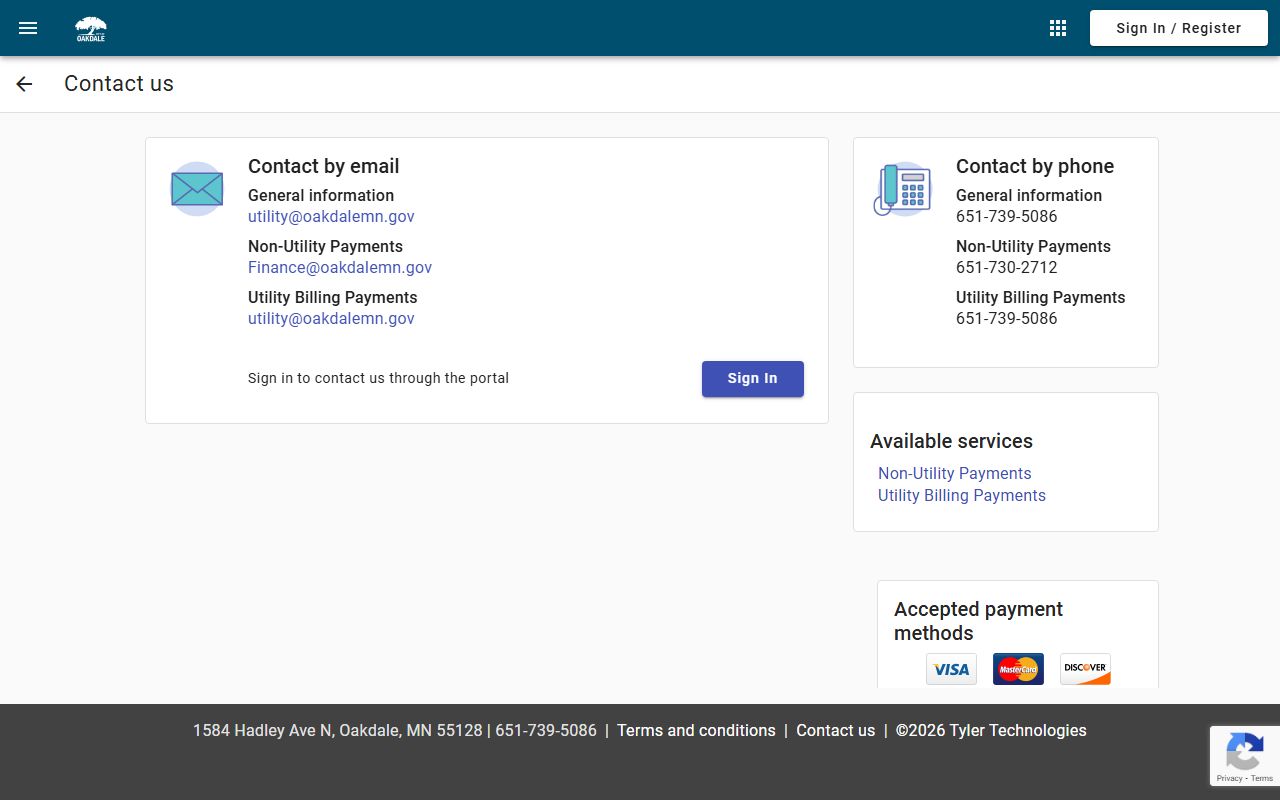 Oakdale police contact page phone directory