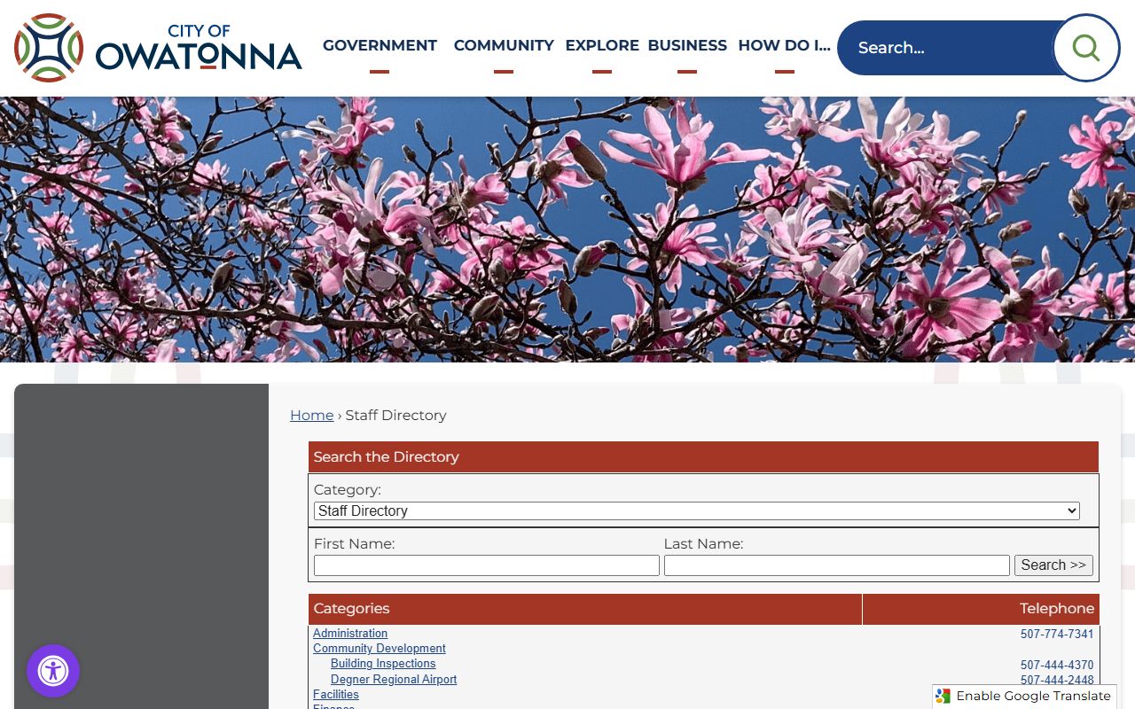Owatonna city directory phone directory
