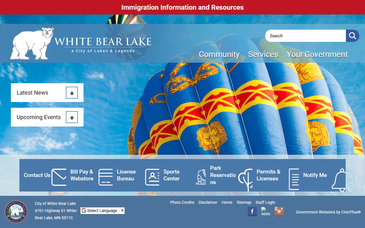 White Bear Lake phone directory city contact page