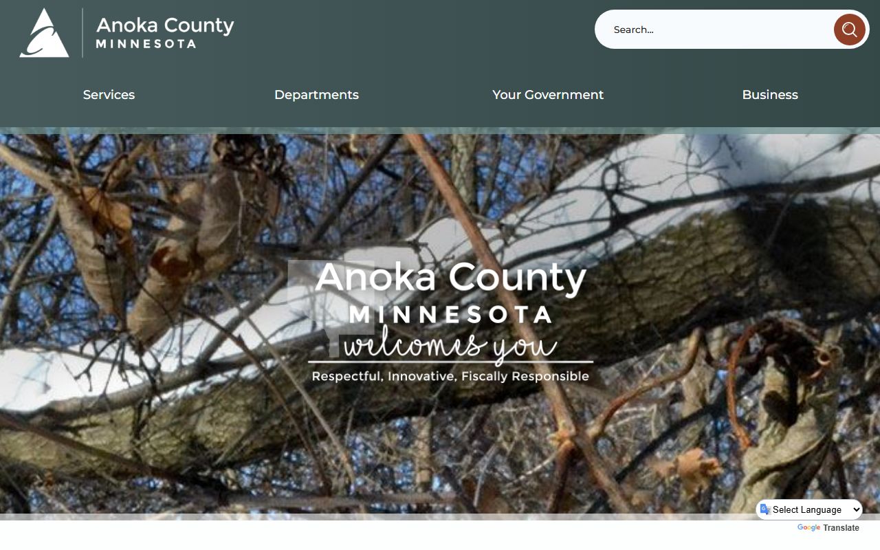 Anoka County government main website phone directory
