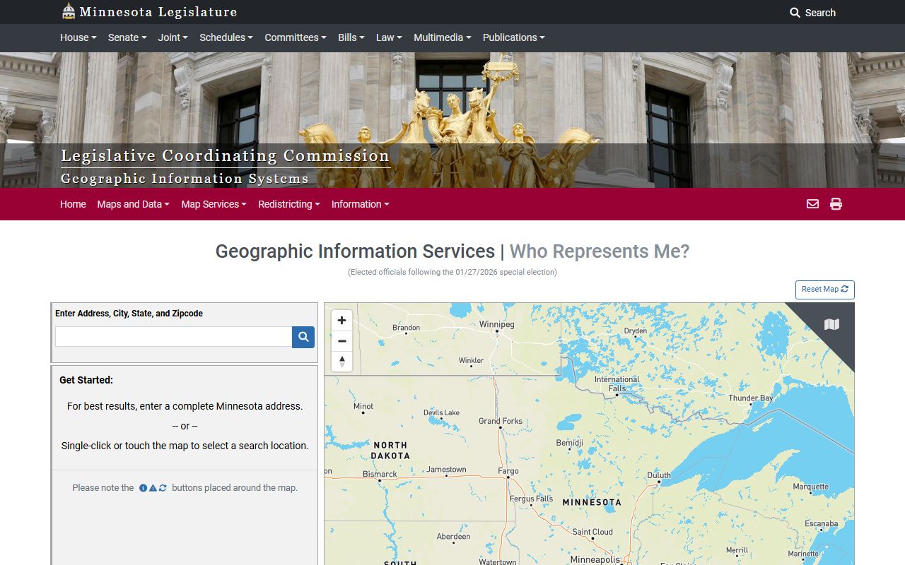 Minnesota phone directory Who Represents Me legislative lookup
